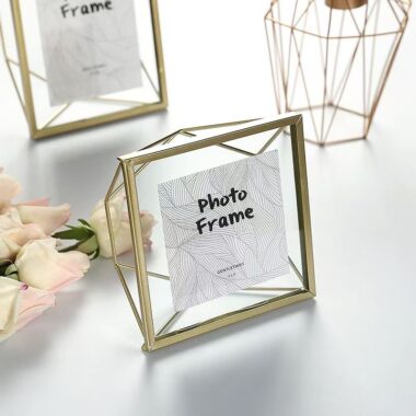 Nordic geometric minimalist metal picture frame for décor