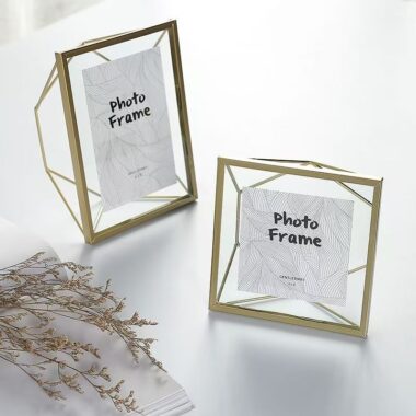 Nordic geometric minimalist metal picture frame for décor