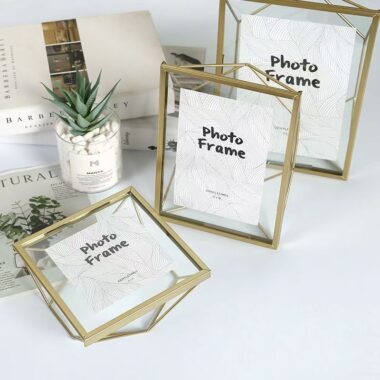 Nordic geometric minimalist metal picture frame for décor