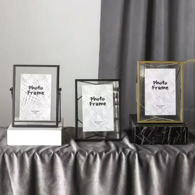 Nordic geometric minimalist metal picture frame for décor