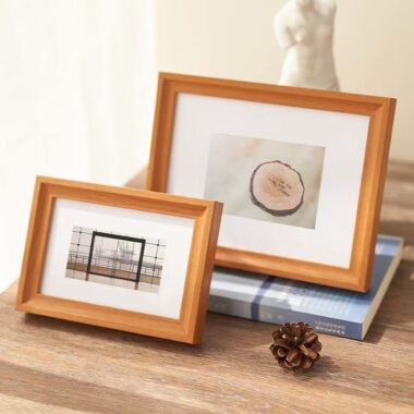 Nordic minimalist solid wood frame for stylish home décor