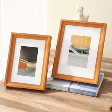 Nordic minimalist solid wood frame for stylish home décor