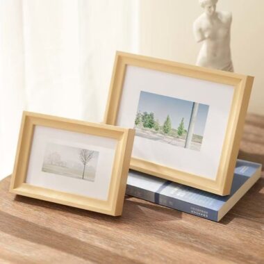 Nordic minimalist solid wood frame for stylish home décor