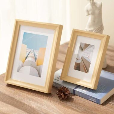 Nordic minimalist solid wood frame for stylish home décor