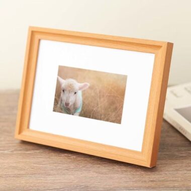 Nordic minimalist solid wood frame for stylish home décor