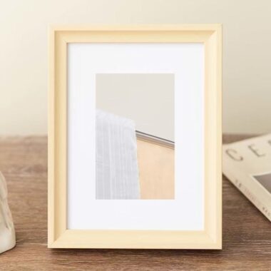 Nordic minimalist solid wood frame for stylish home décor