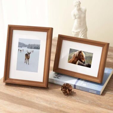 Nordic minimalist solid wood frame for stylish home décor