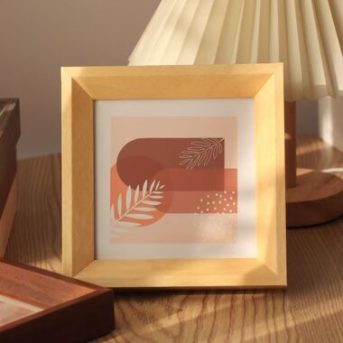 Nordic minimalist solid wood desktop picture frame décor