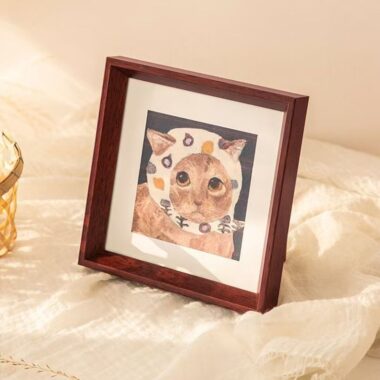 Nordic minimalist solid wood desktop picture frame décor