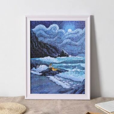 Premium indoor wall-mounted solid wood photo frame