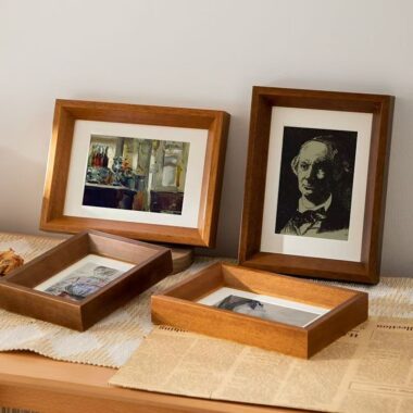 Premium textured solid wood decorative home picture frame