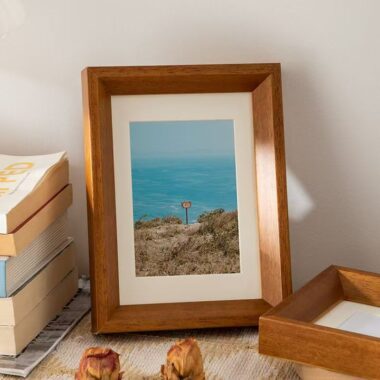 Premium textured solid wood decorative home picture frame