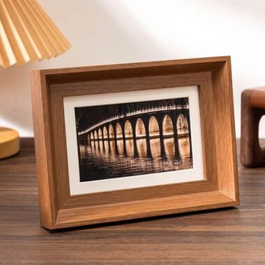 Premium textured solid wood decorative home picture frame
