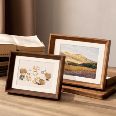 Premium solid wood wall and desktop picture frame décor