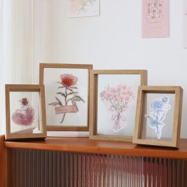 Vintage solid wood decorative desktop picture frame