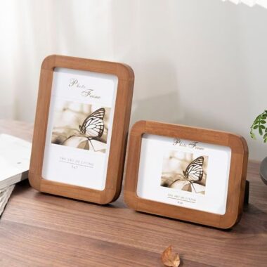 Vintage minimalist solid wood picture frame for rustic décor