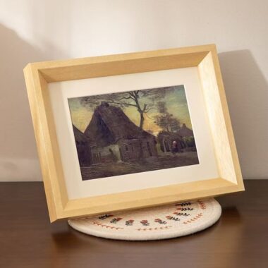 Vintage Nordic solid wood frame for bedroom and living room décor