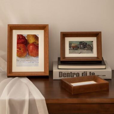 Vintage Nordic solid wood frame for bedroom and living room décor
