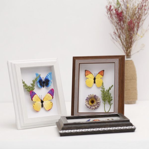 Three-dimensional hollow wooden creative photo frame (3)