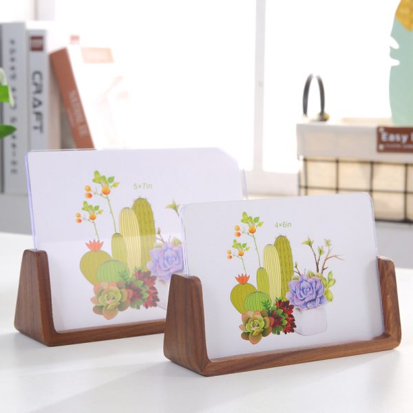 Wooden creative u-shaped acrylic frame (3)