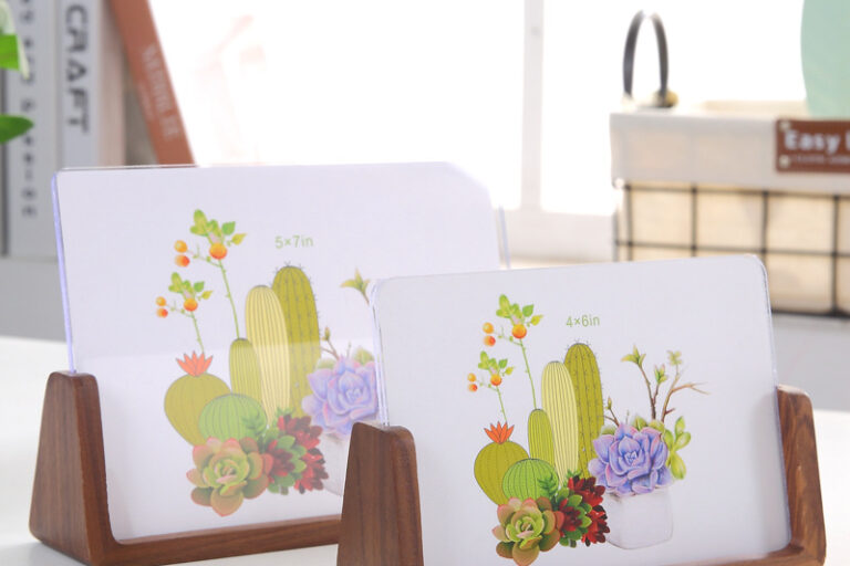 Wooden creative u-shaped acrylic frame (3)