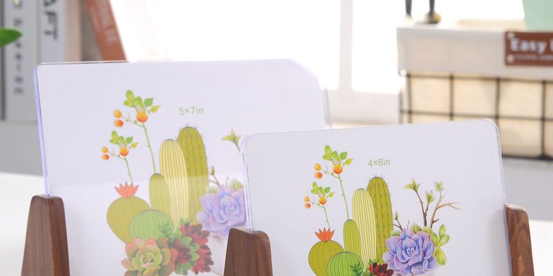 Wooden creative u-shaped acrylic frame (3)