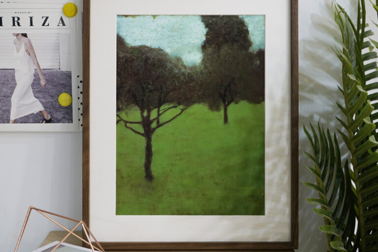 Black walnut frame solid wood wall hanging wood (3)