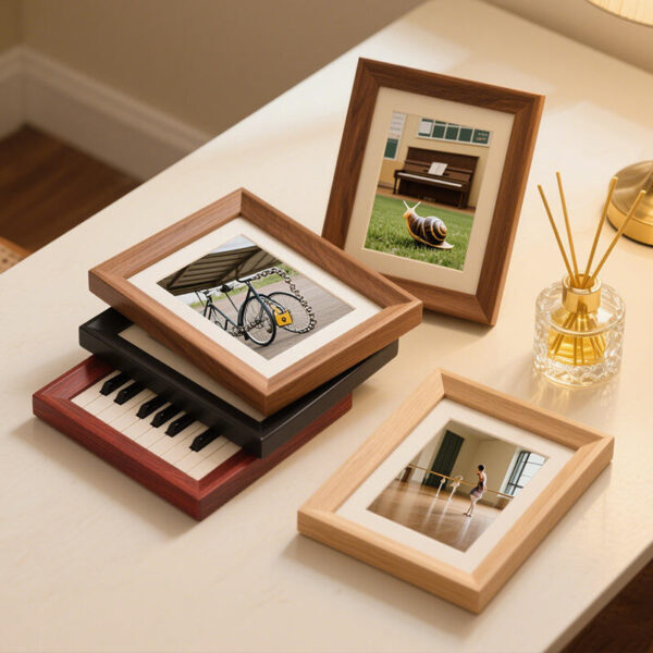 Creative luxury wood picture frame with unique design and premium finish
