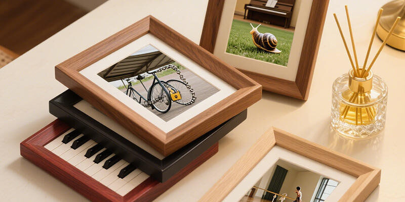 Creative luxury wood picture frame with unique design and premium finish
