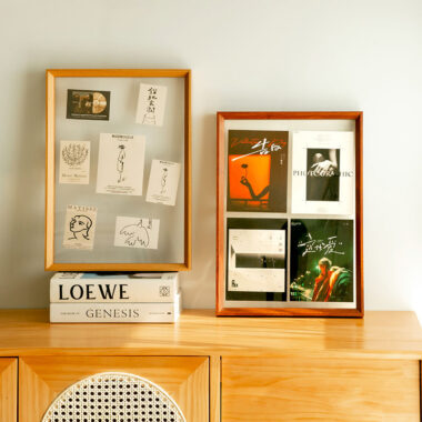 Modern stylish double transparent wood picture frame with factory direct quality