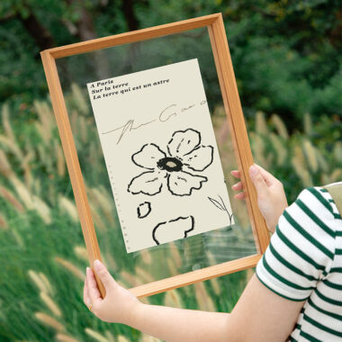 Modern stylish double transparent wood picture frame with factory direct quality