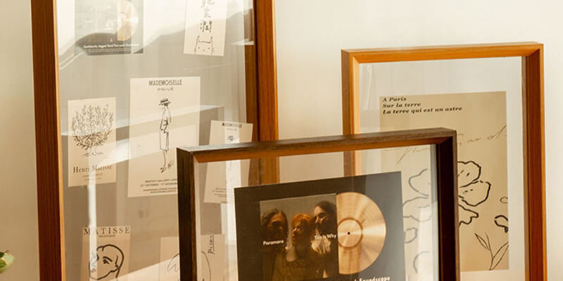 Modern stylish double transparent wood picture frame with factory direct quality