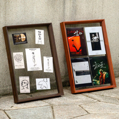 Modern stylish double transparent wood picture frame with factory direct quality