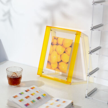 Custom Clear Double-Sided Acrylic Picture Frame for Tabletop Display