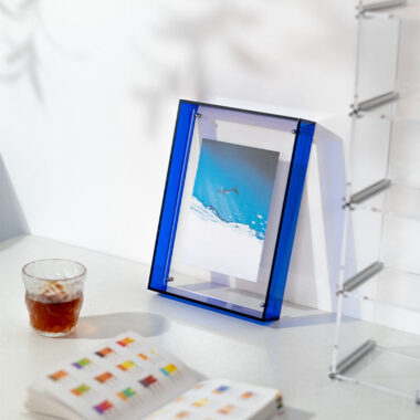 Custom Clear Double-Sided Acrylic Picture Frame for Tabletop Display