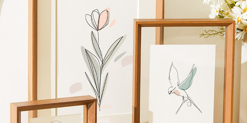 Best-Selling Wood Picture Frame for Wall Art Display