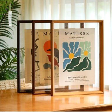 Custom wooden picture frame showcasing artistic display
