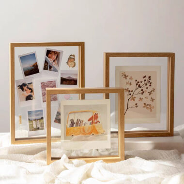 Custom wooden picture frame showcasing artistic display