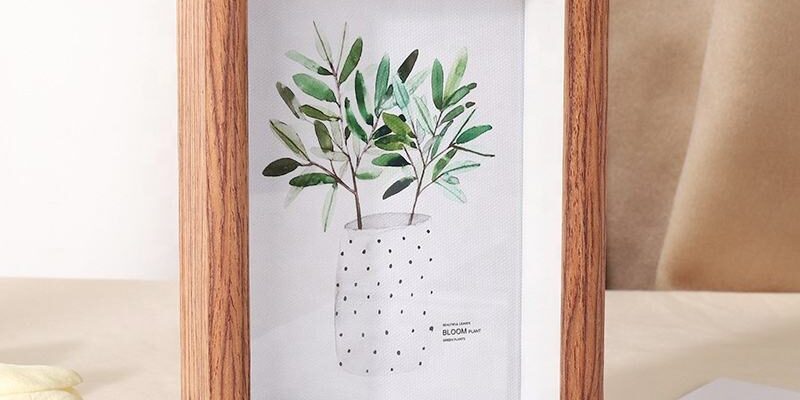 Modern minimalist wood picture frame for home decoration