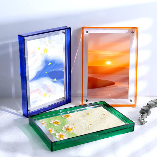 Colorful Custom Acrylic Picture Frame for Modern Display