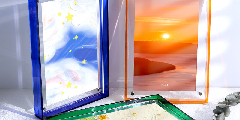 Colorful Custom Acrylic Picture Frame for Modern Display