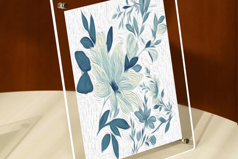 High Quality Clear Acrylic Photo Frame for Desktop or Wall Use (5) Custom Transparent Acrylic Picture Frame with Clear Finish