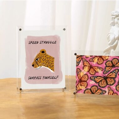 Custom Transparent Acrylic Picture Frame with Clear Finish