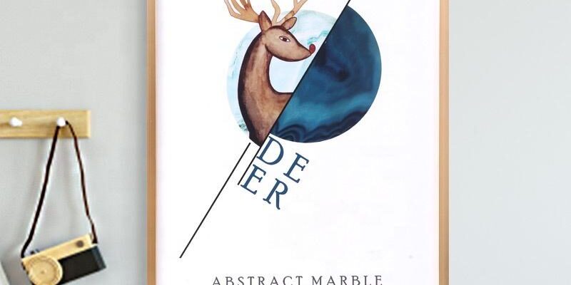 Large Modern Minimalist Multi-Color Metal Picture Frames