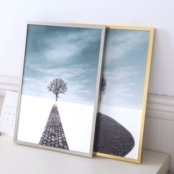 Large Modern Minimalist Multi-Color Metal Picture Frames