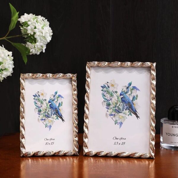 Custom luxury metal picture frame with elegant design