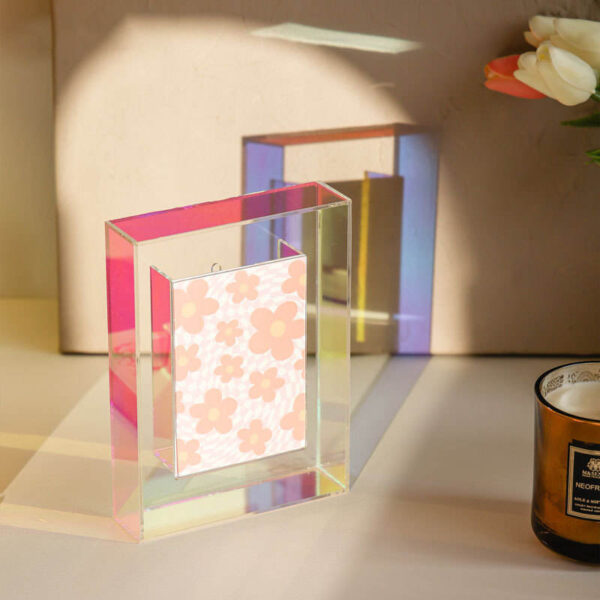 Custom Color Desktop Acrylic Picture Frame Freestanding