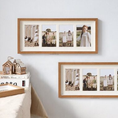 Custom creative wooden picture frame for indoor home decoration