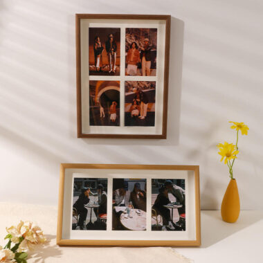 Custom creative wooden picture frame for indoor home decoration