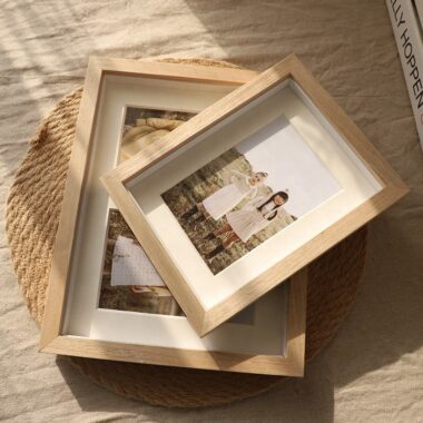 Custom creative wooden picture frame for indoor home decoration